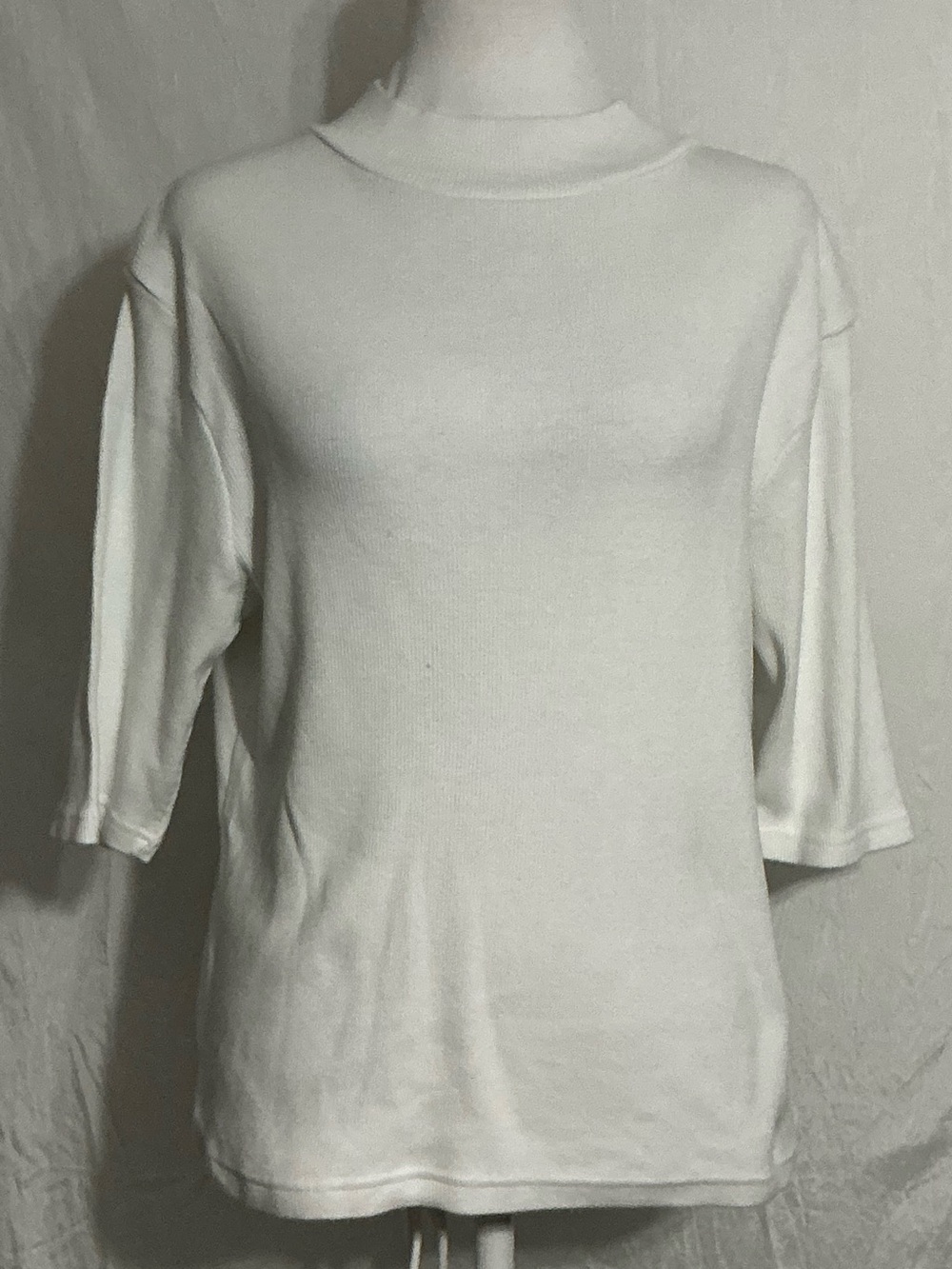 Classic Women's Crewneck Top in White